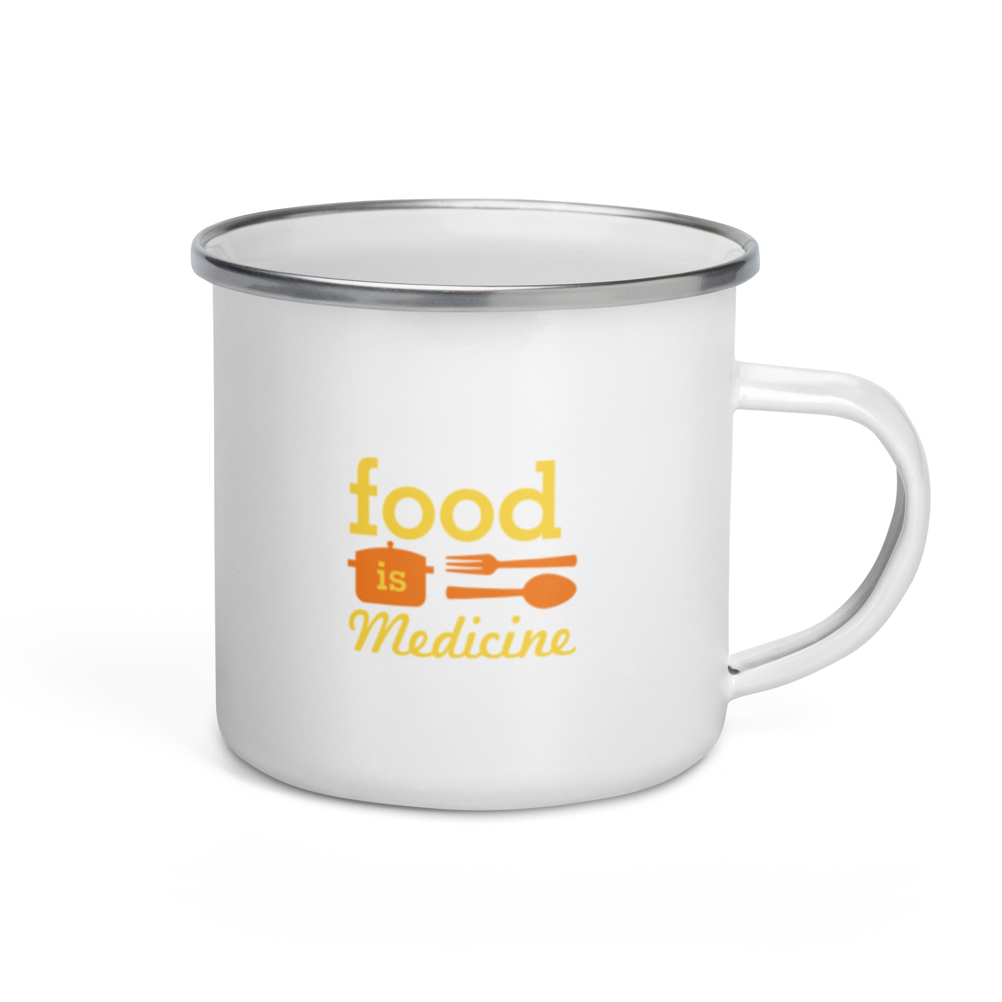 Food Is Medicine Enamel Mug - Image 2