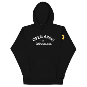 Open Arms, Minnesota Script Unisex Hoodie (Dark)