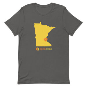 State of Minnesota Open Arms Unisex T-Shirt (Dark)