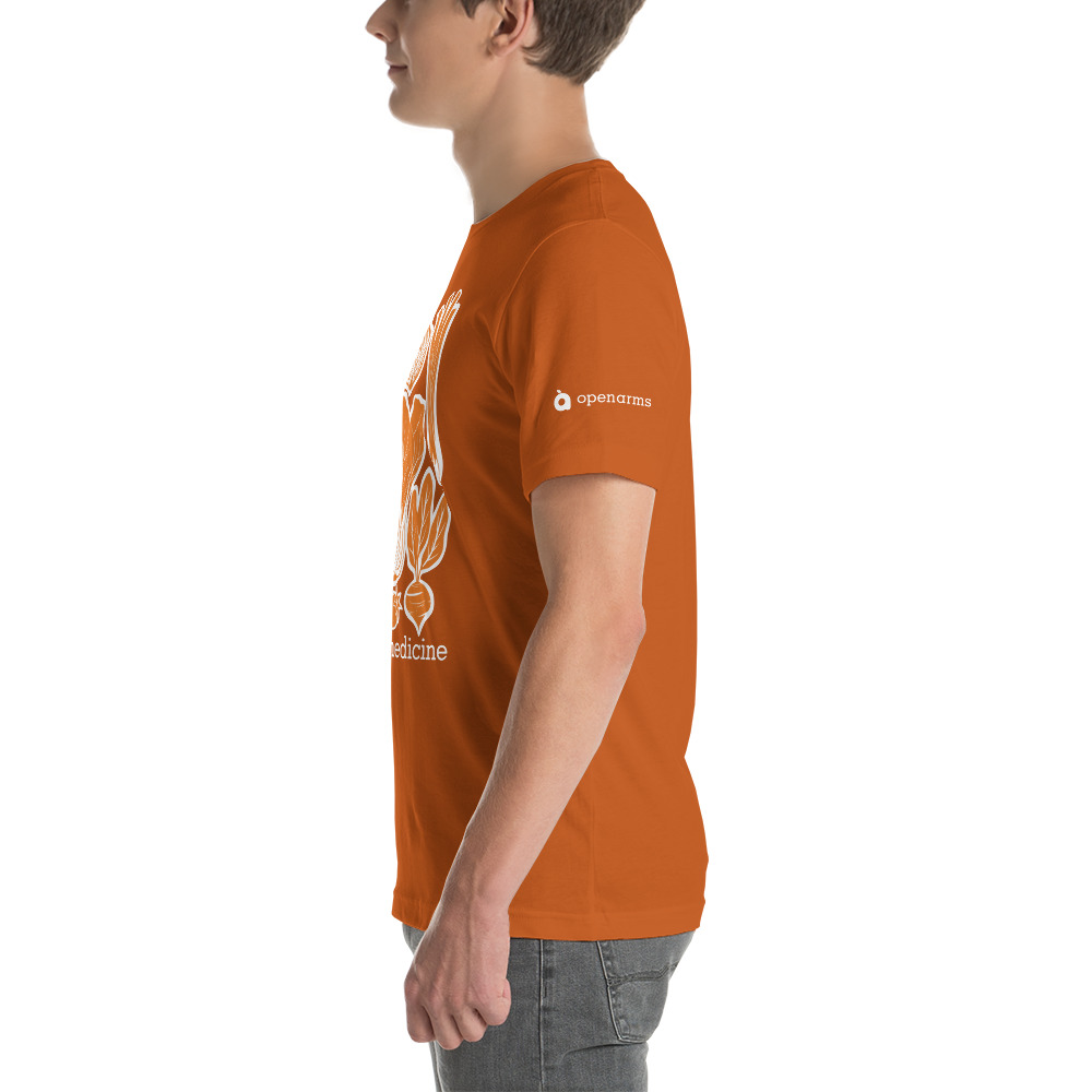 Open Arms Veggies Unisex t-shirt (Dark) - Image 16