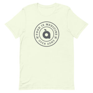 Food Is Medicine Crest Unisex T-shirt (Light)