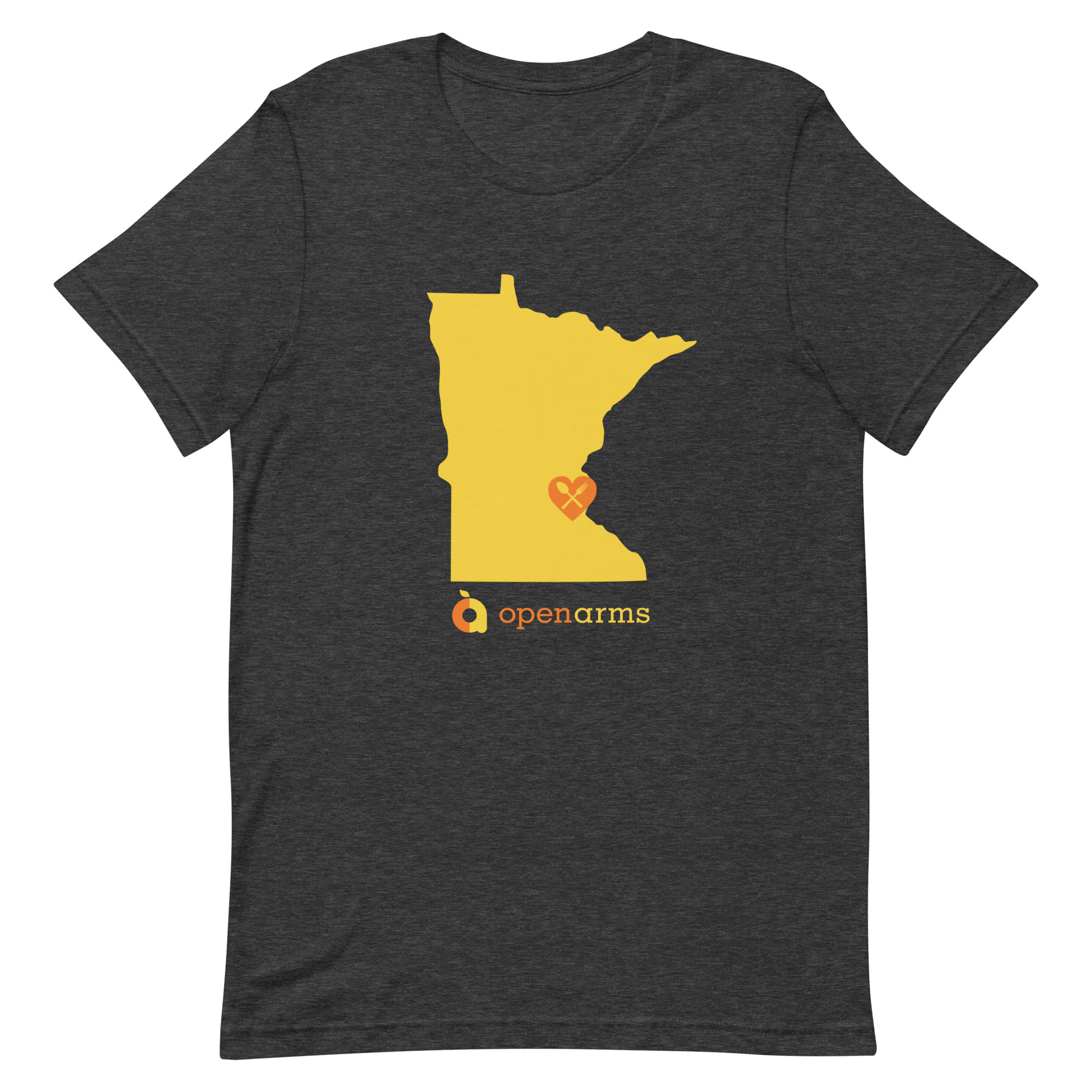 State of Minnesota Open Arms Unisex T-Shirt (Dark) - Image 7