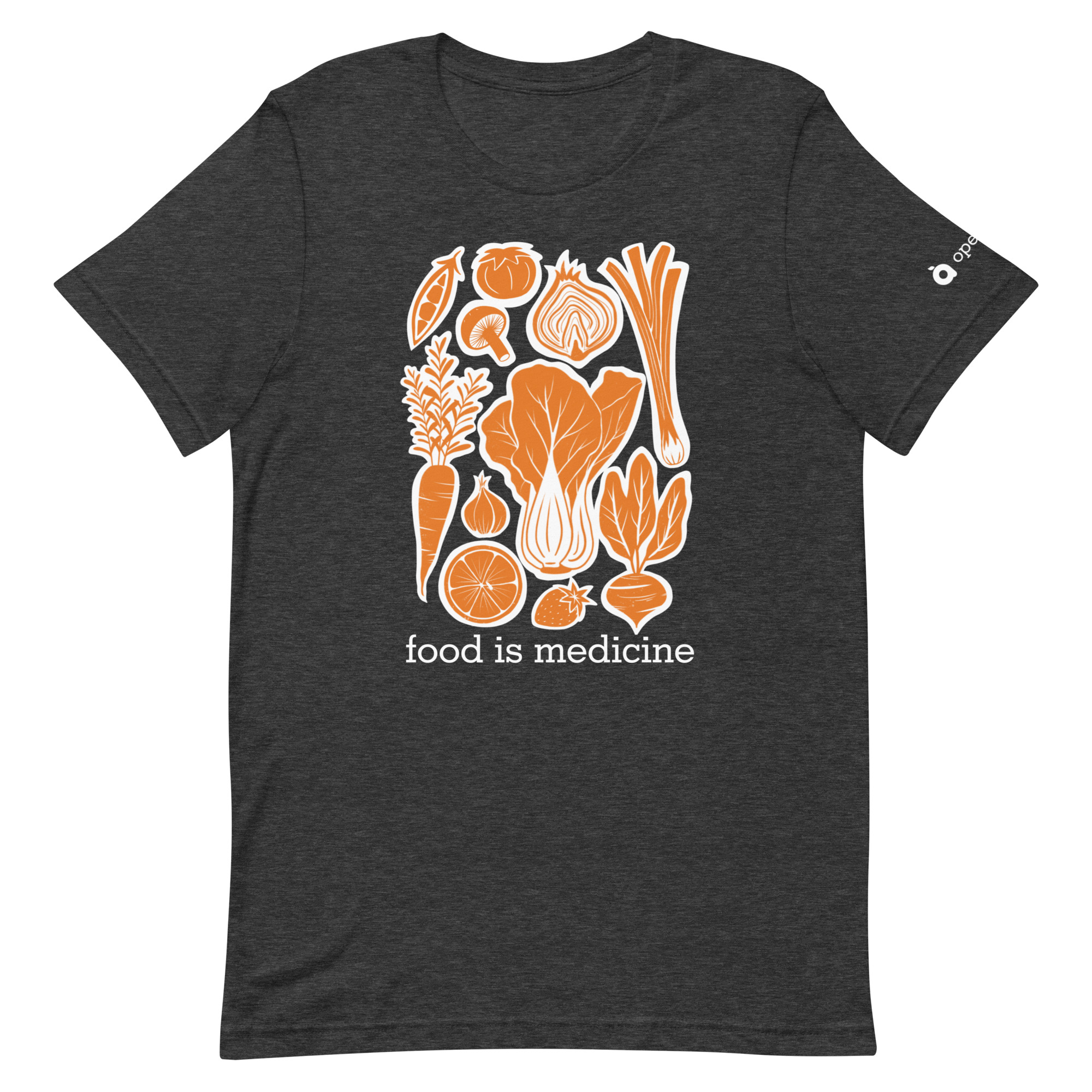 Open Arms Veggies Unisex t-shirt (Dark)