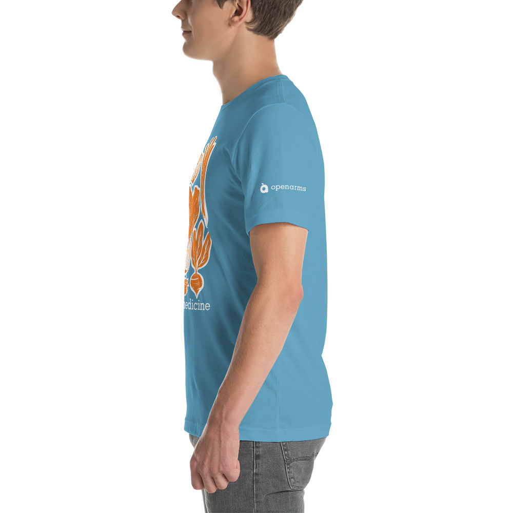 Open Arms Veggies Unisex t-shirt (Dark) - Image 22