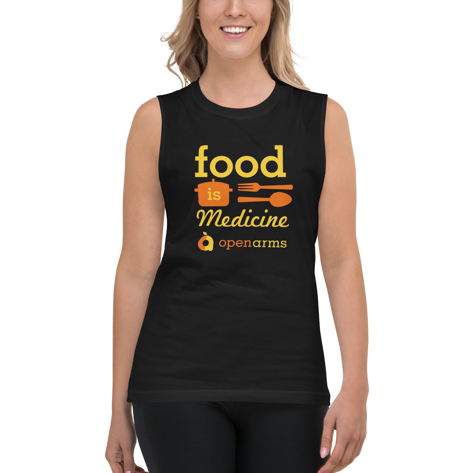 Food Is Medicine Unisex Muscle Tank - Image 2