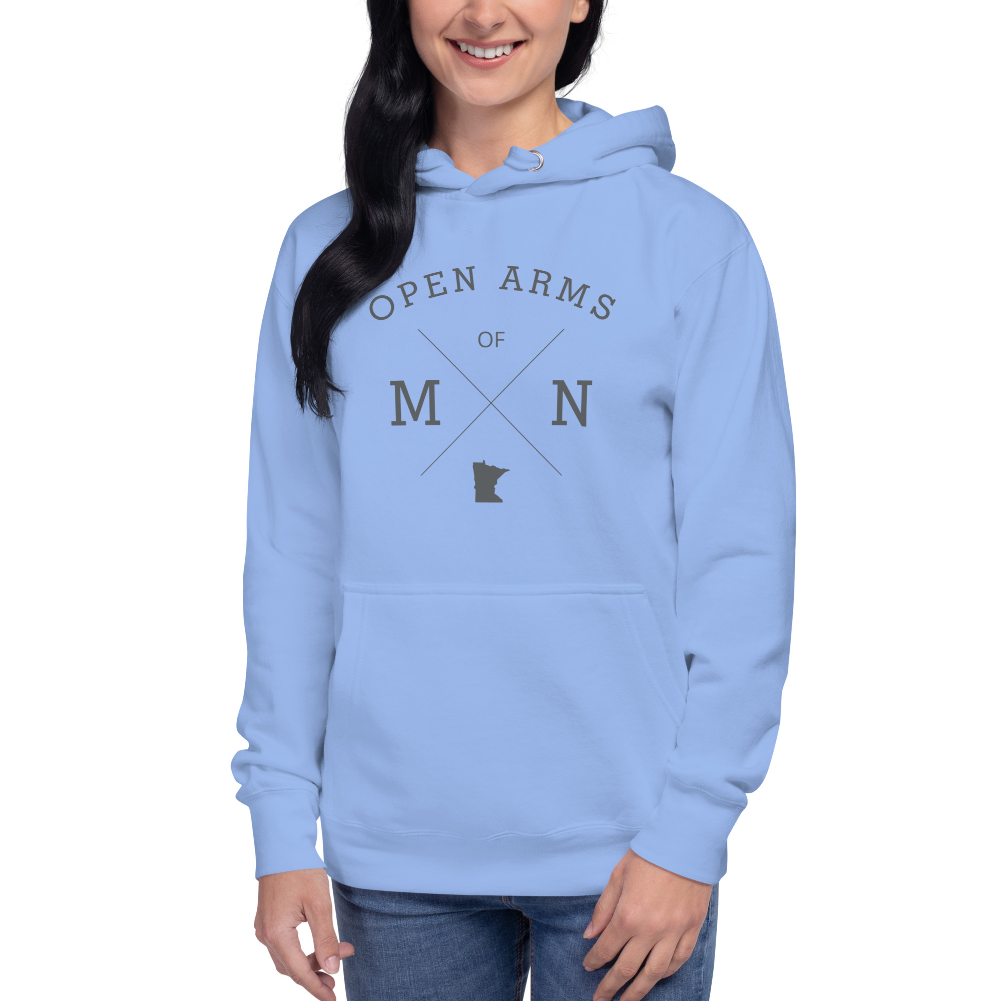 Open Arms of MN State (Light) Unisex Hoodie - Image 3