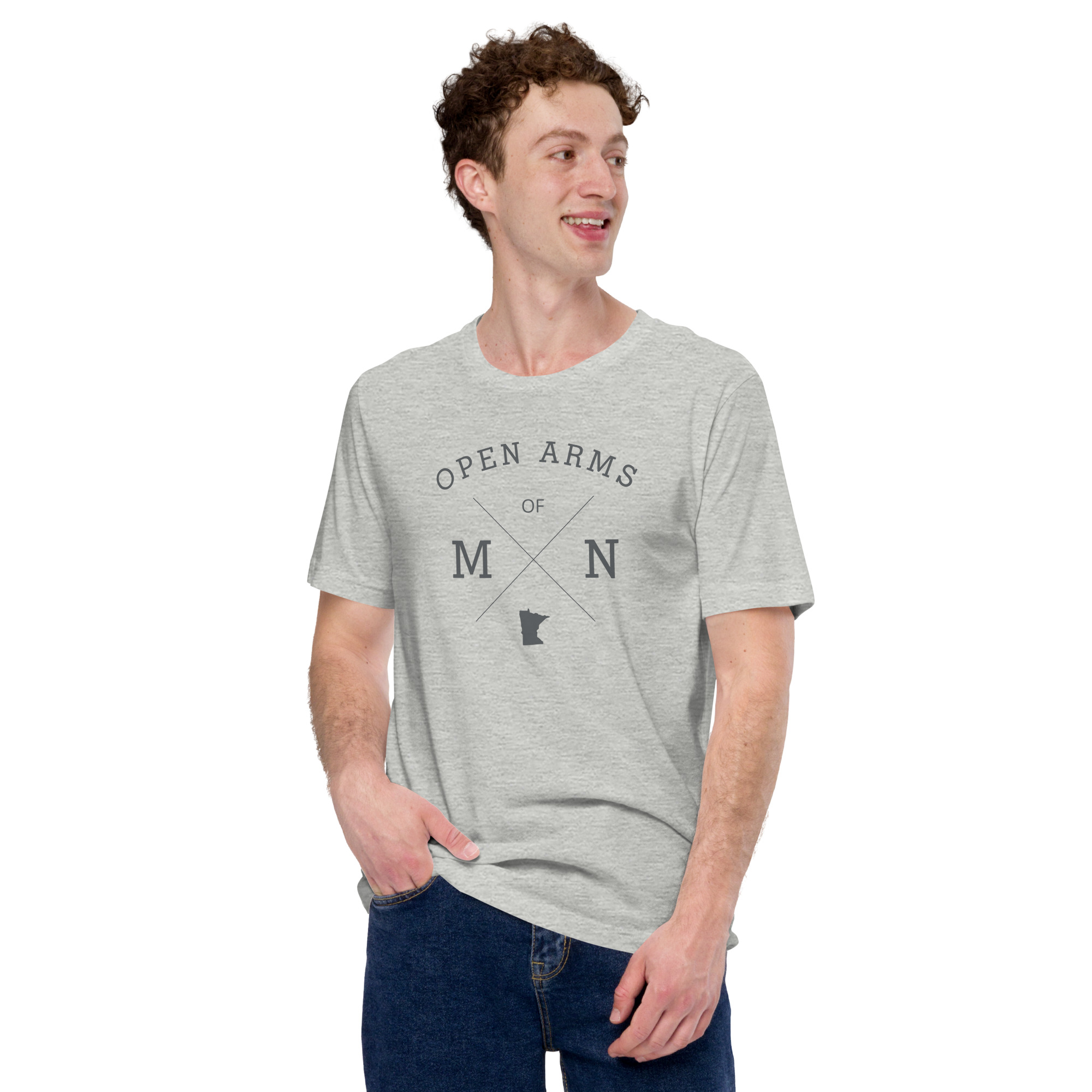 Open Arms of MN State (Light) Unisex T-Shirt - Image 2