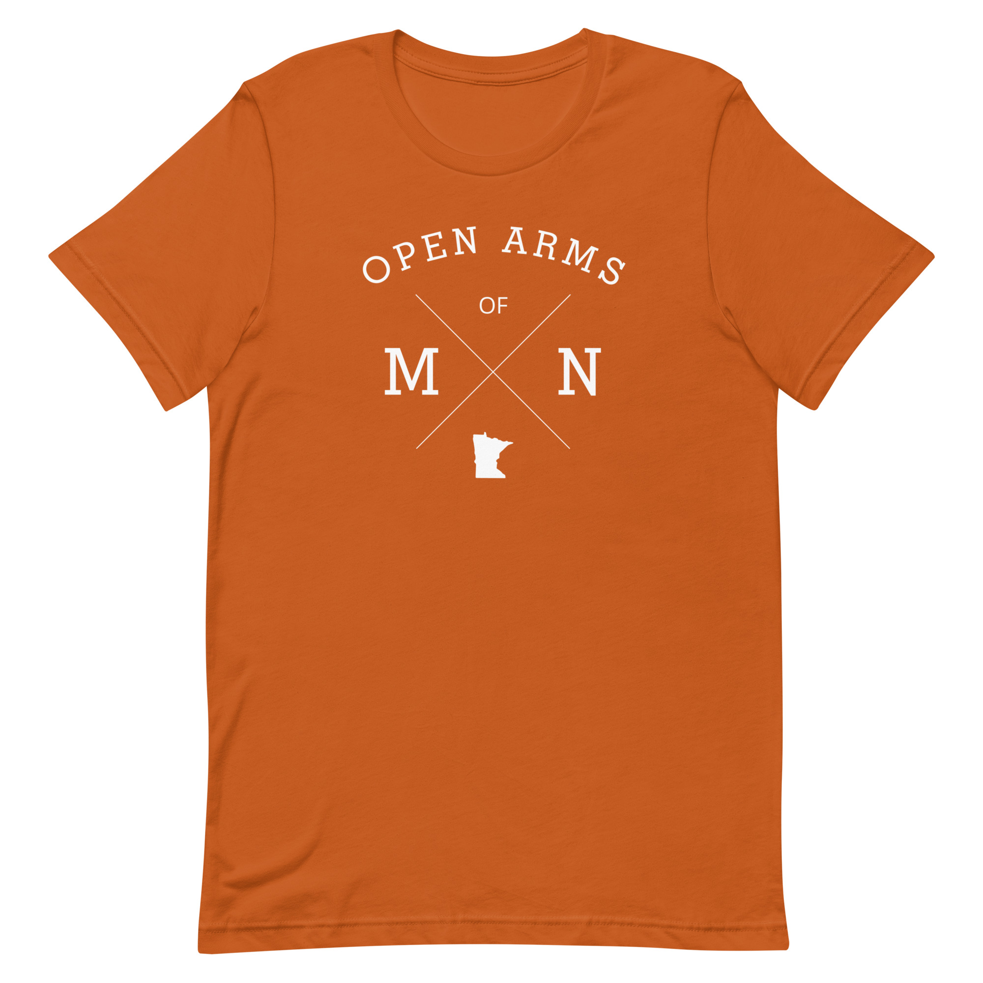Open Arms of MN State (Dark) Unisex T-Shirt - Image 11
