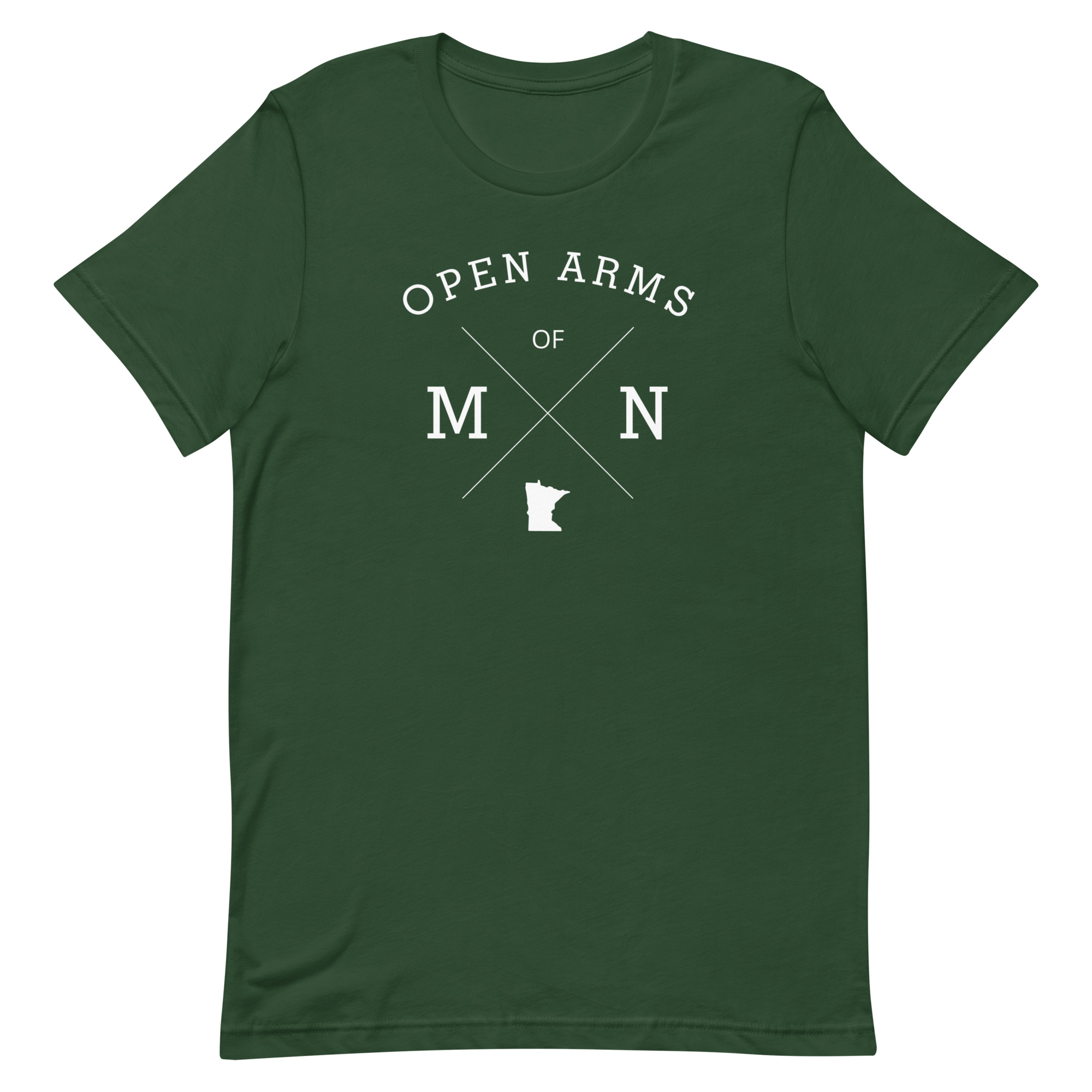 Open Arms of MN State (Dark) Unisex T-Shirt - Image 7