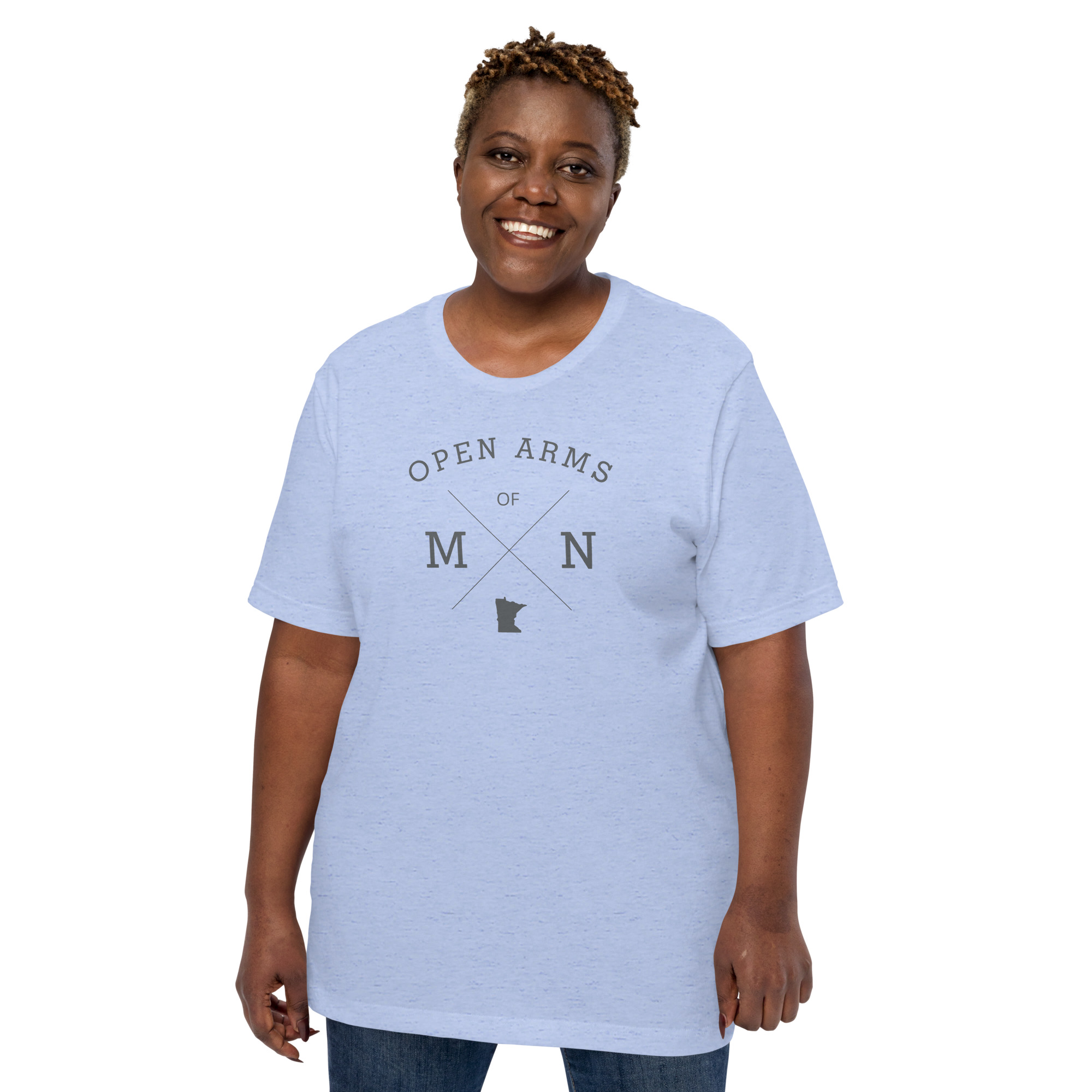 Open Arms of MN State (Light) Unisex T-Shirt - Image 3