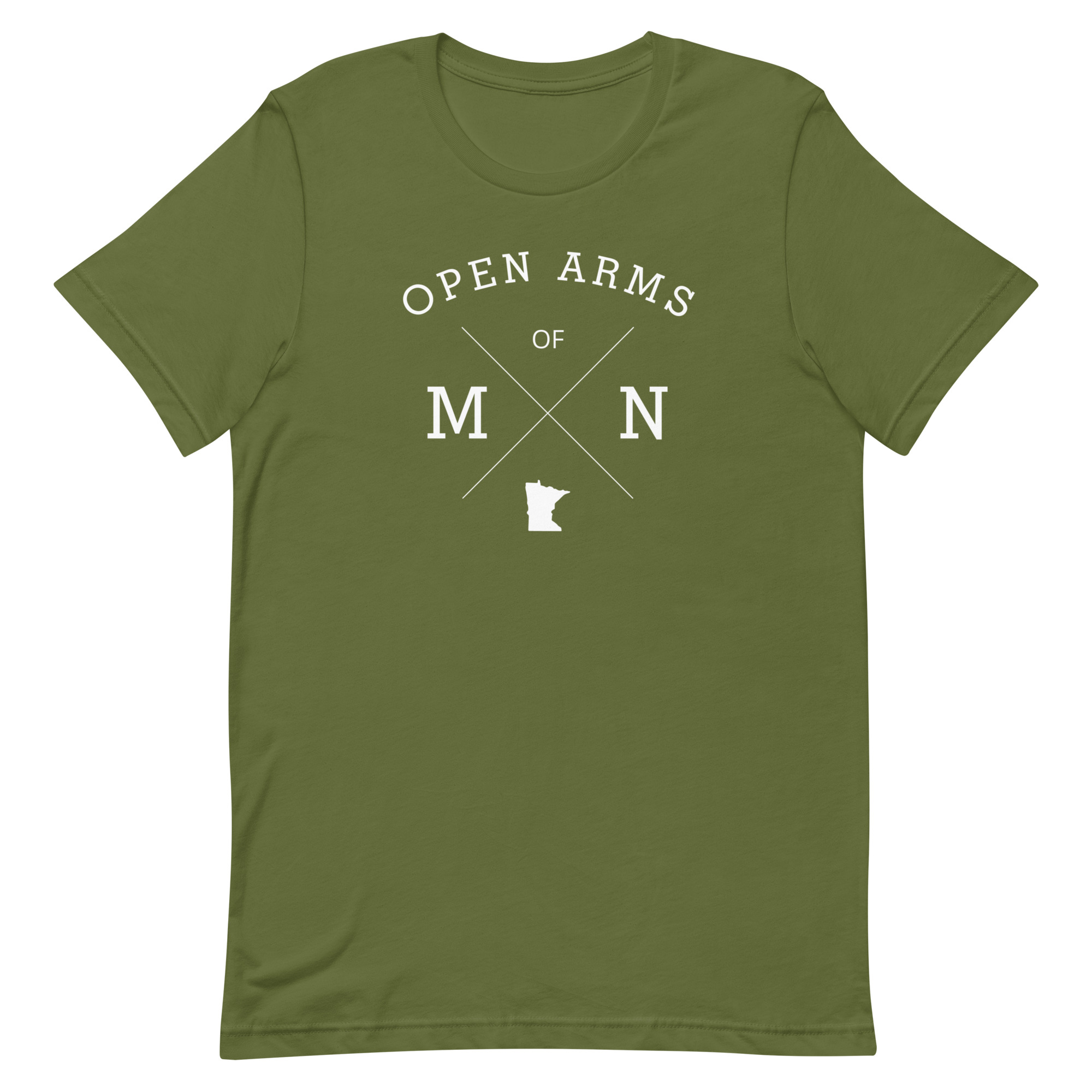 Open Arms of MN State (Dark) Unisex T-Shirt - Image 10