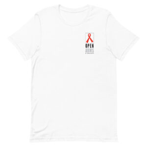 Retro Logo Left Chest Unisex T-Shirt (White)