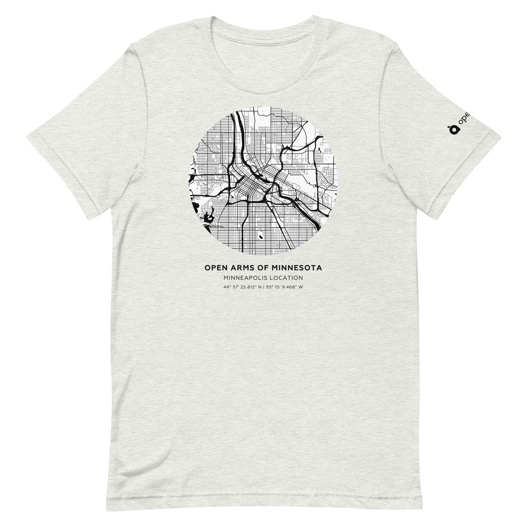 St. Paul Map Unisex T-Shirt Light - Image 12