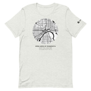 St. Paul Map Unisex T-Shirt Light