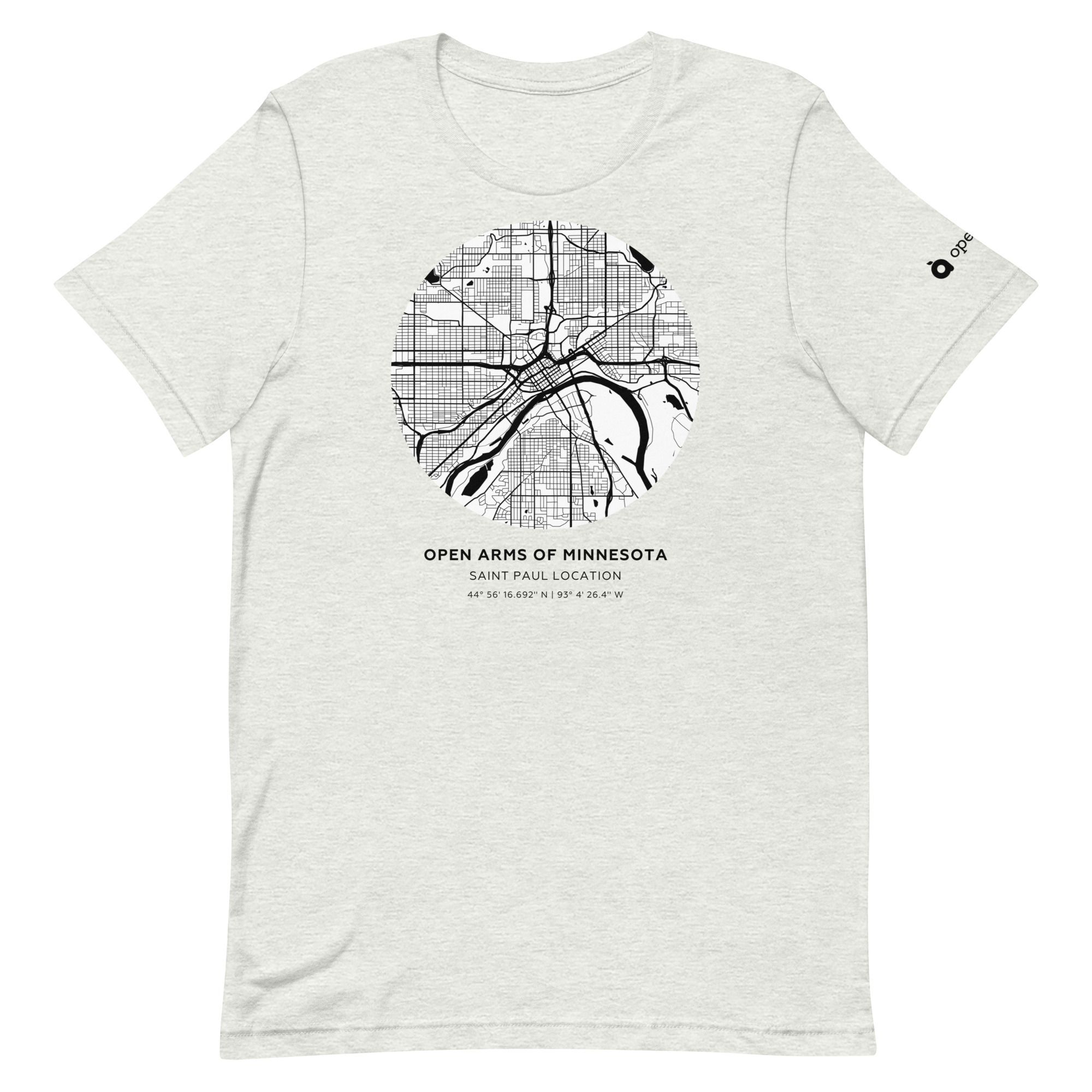 St. Paul Map Unisex T-Shirt Light