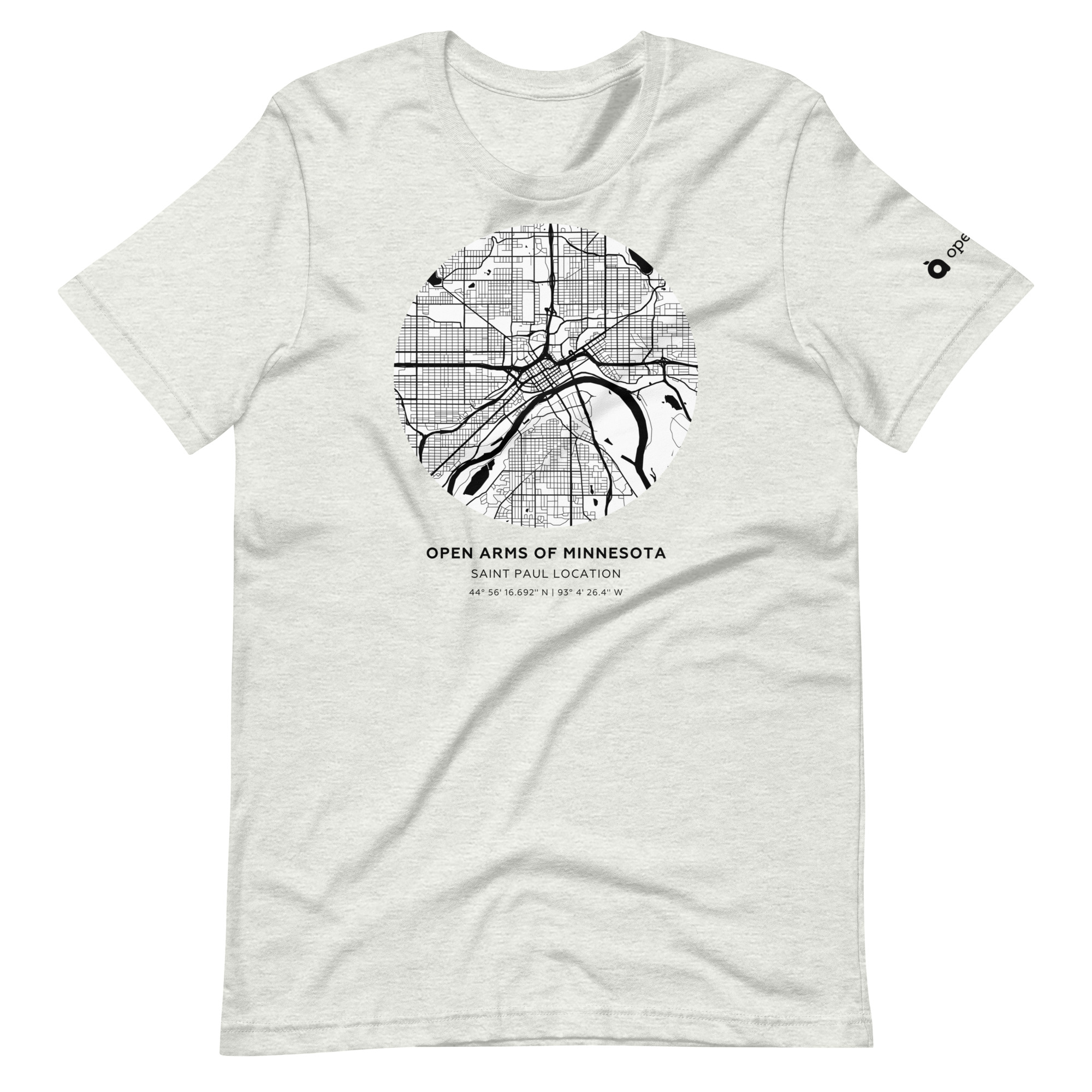 St. Paul Map Unisex T-Shirt Light