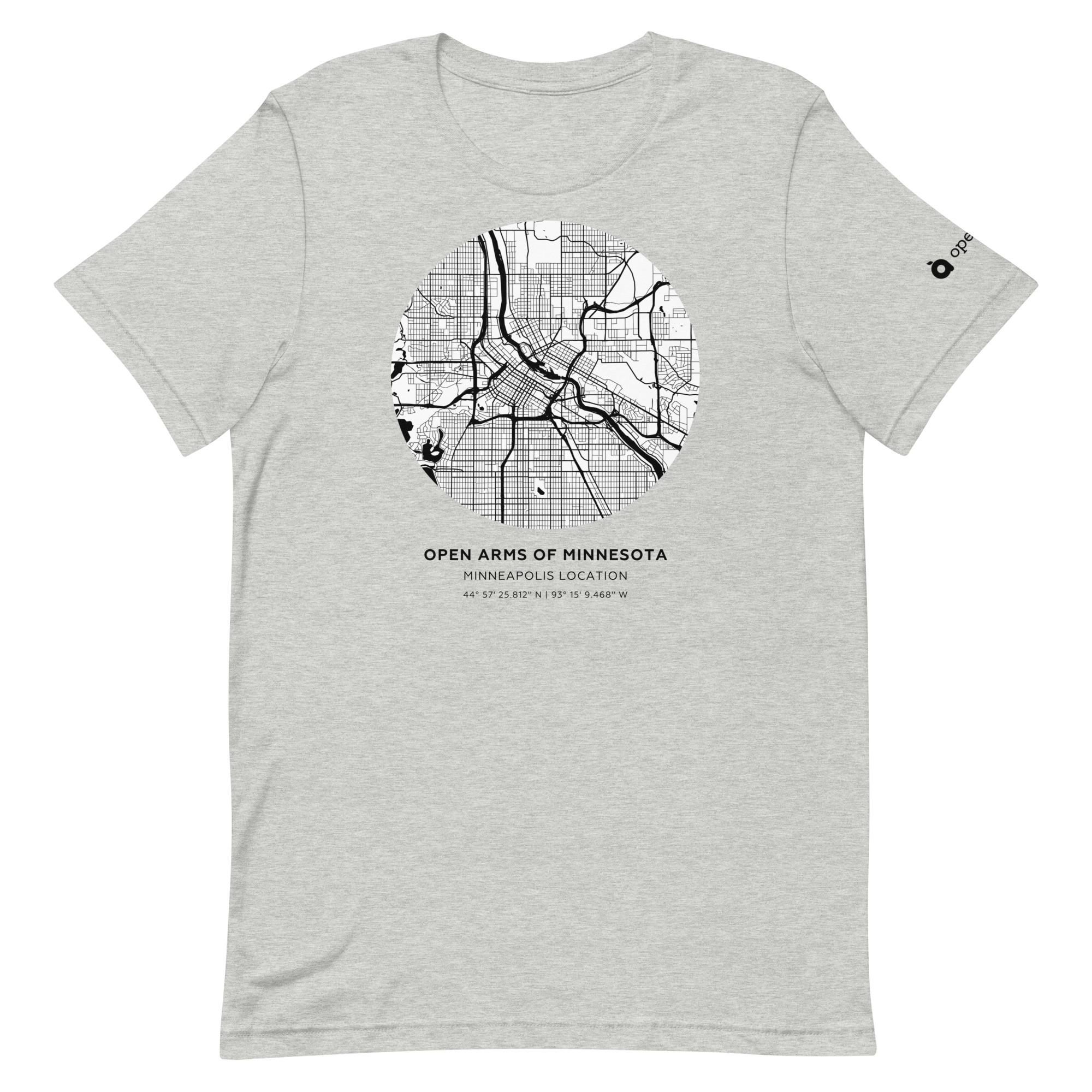 St. Paul Map Unisex T-Shirt Light - Image 9