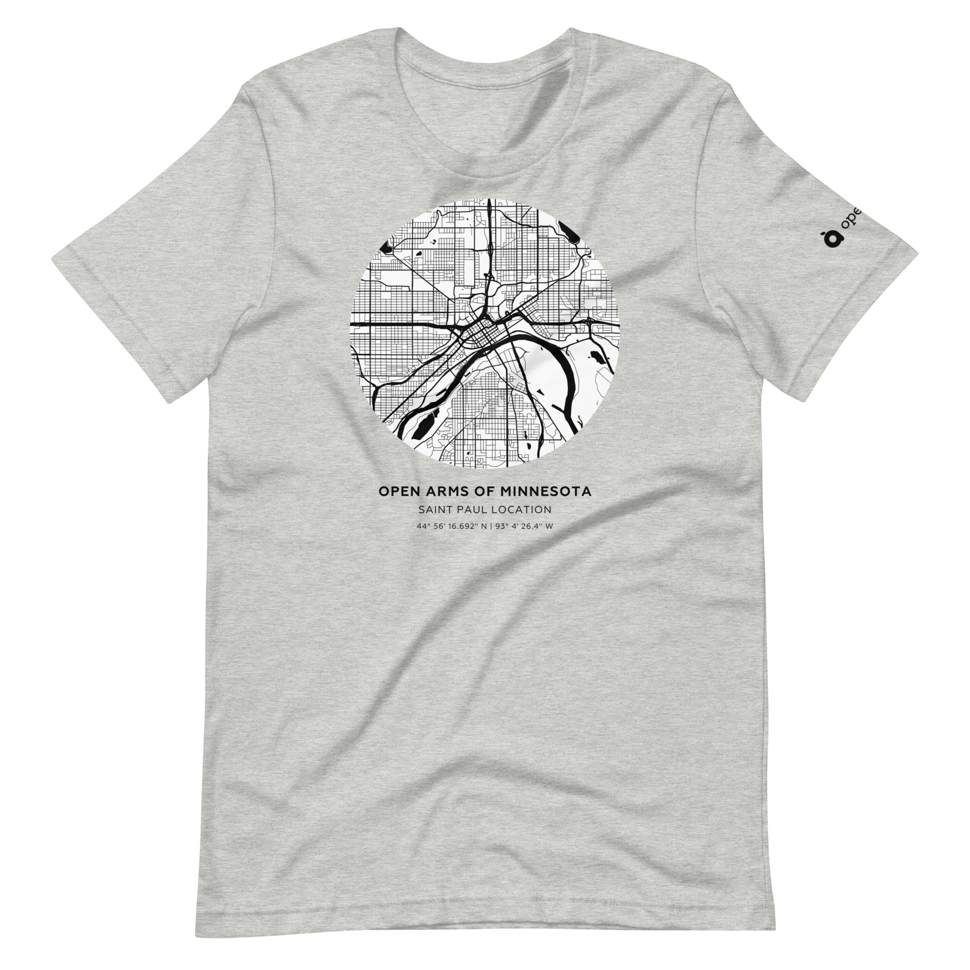 St. Paul Map Unisex T-Shirt Light - Image 11