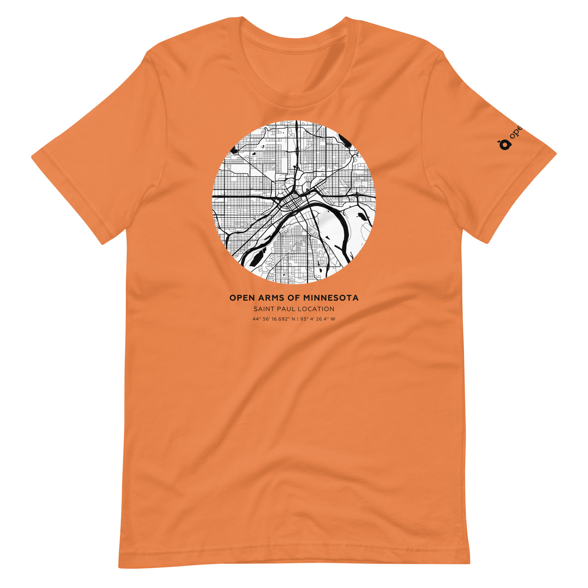 St. Paul Map Unisex T-Shirt Light - Image 6