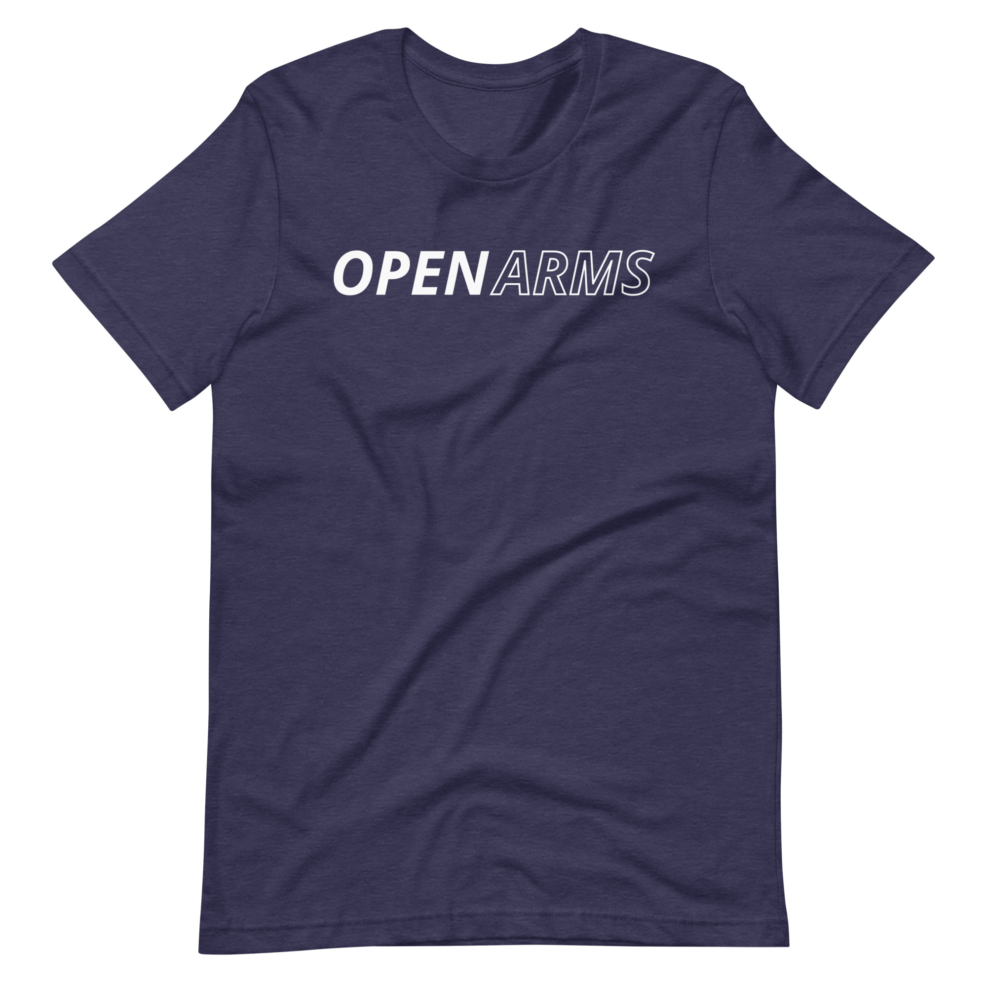 Open Arms Bold Back Unisex T-Shirt Dark - Image 16