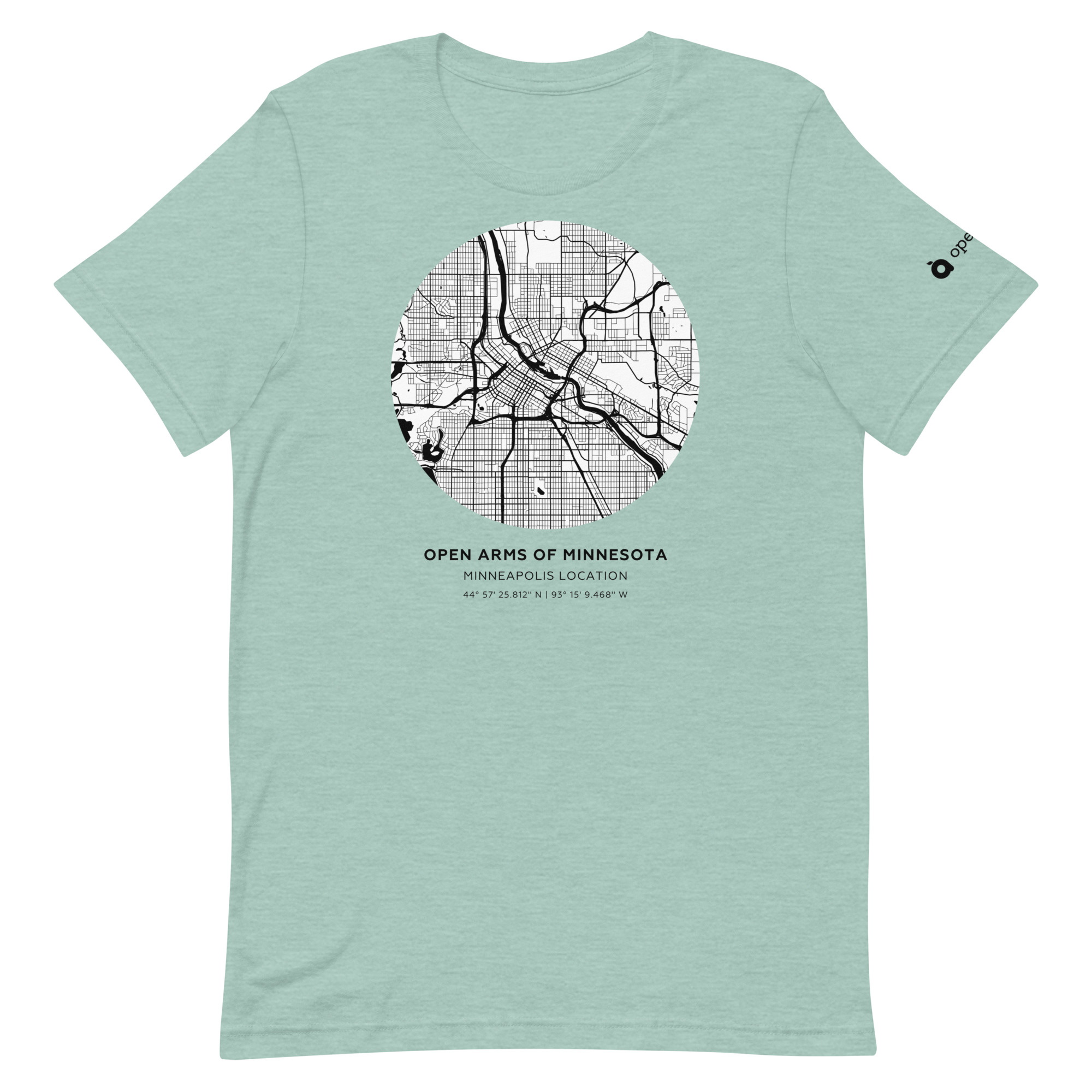 St. Paul Map Unisex T-Shirt Light - Image 7