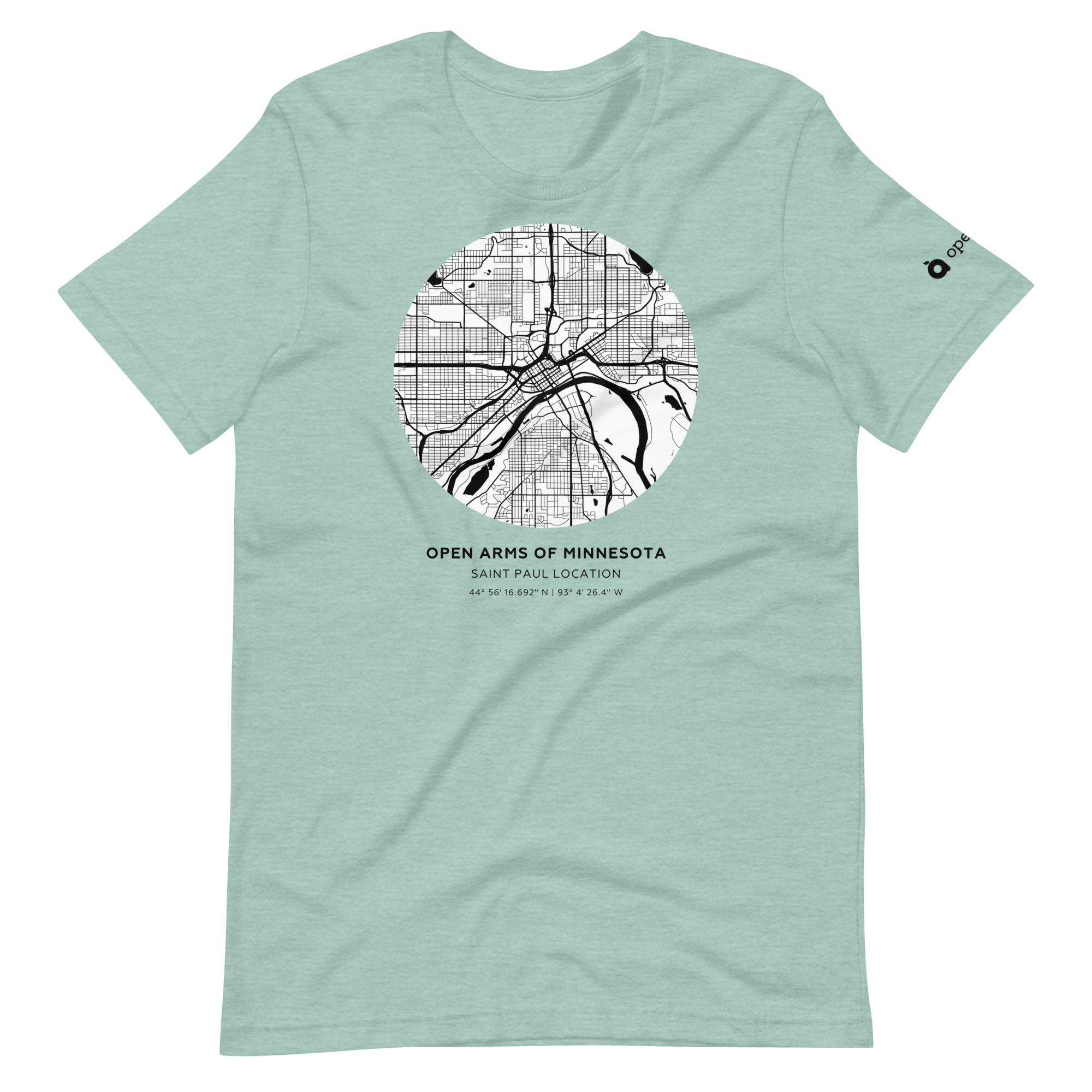 St. Paul Map Unisex T-Shirt Light - Image 9