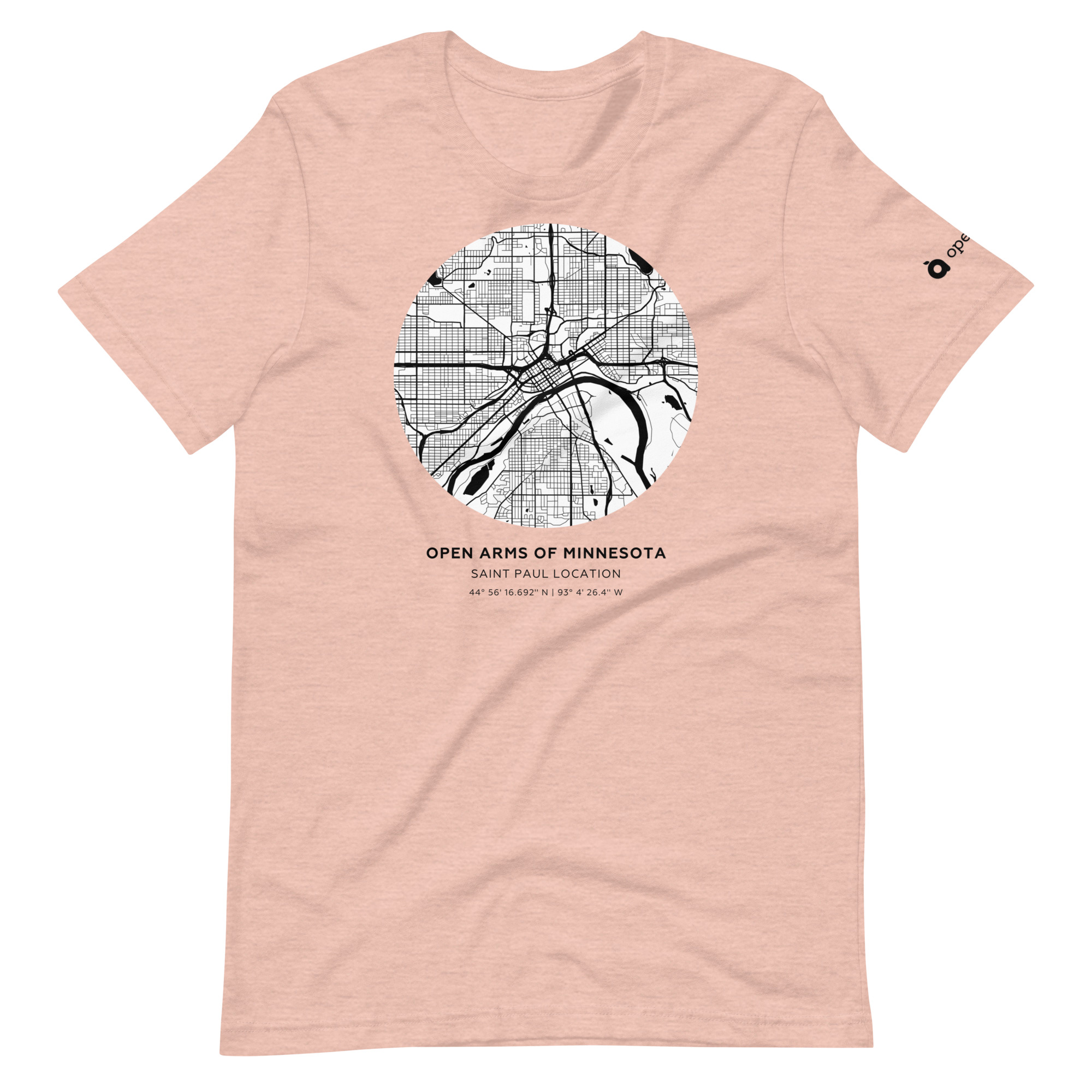 St. Paul Map Unisex T-Shirt Light - Image 10