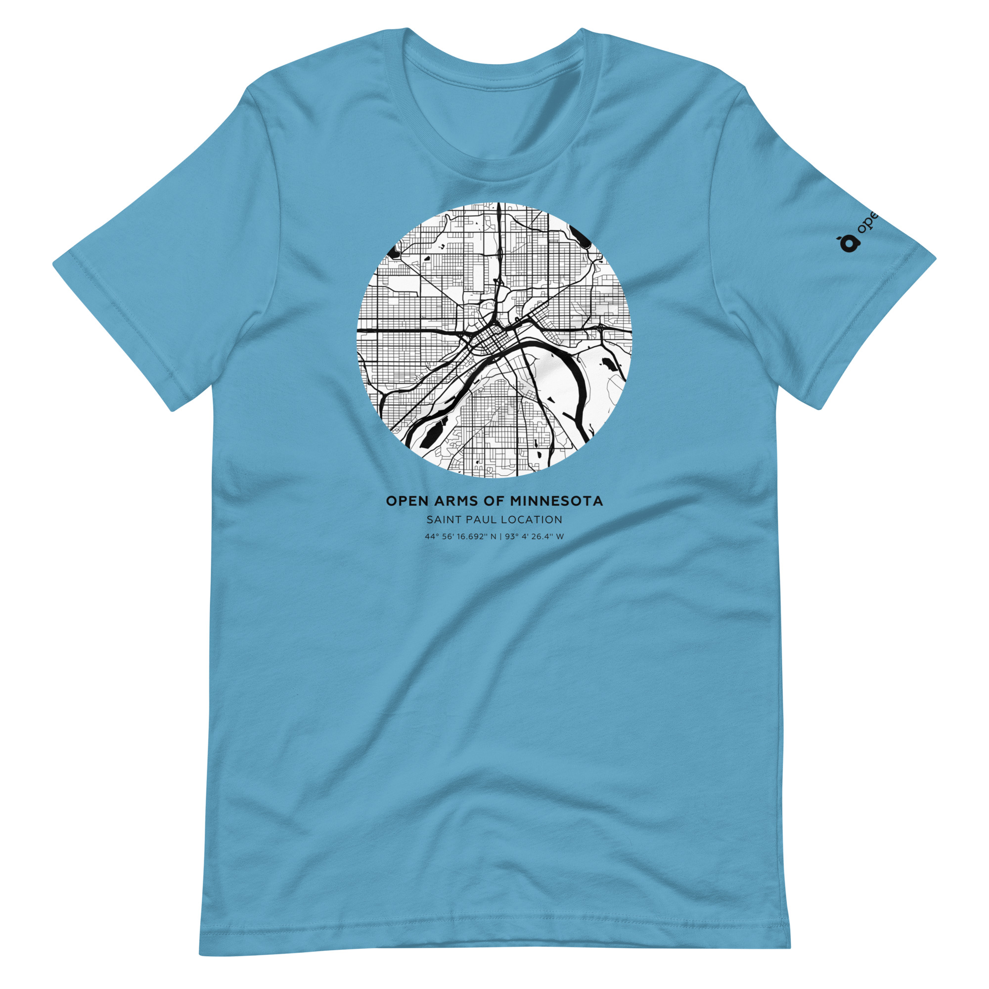 St. Paul Map Unisex T-Shirt Light - Image 7