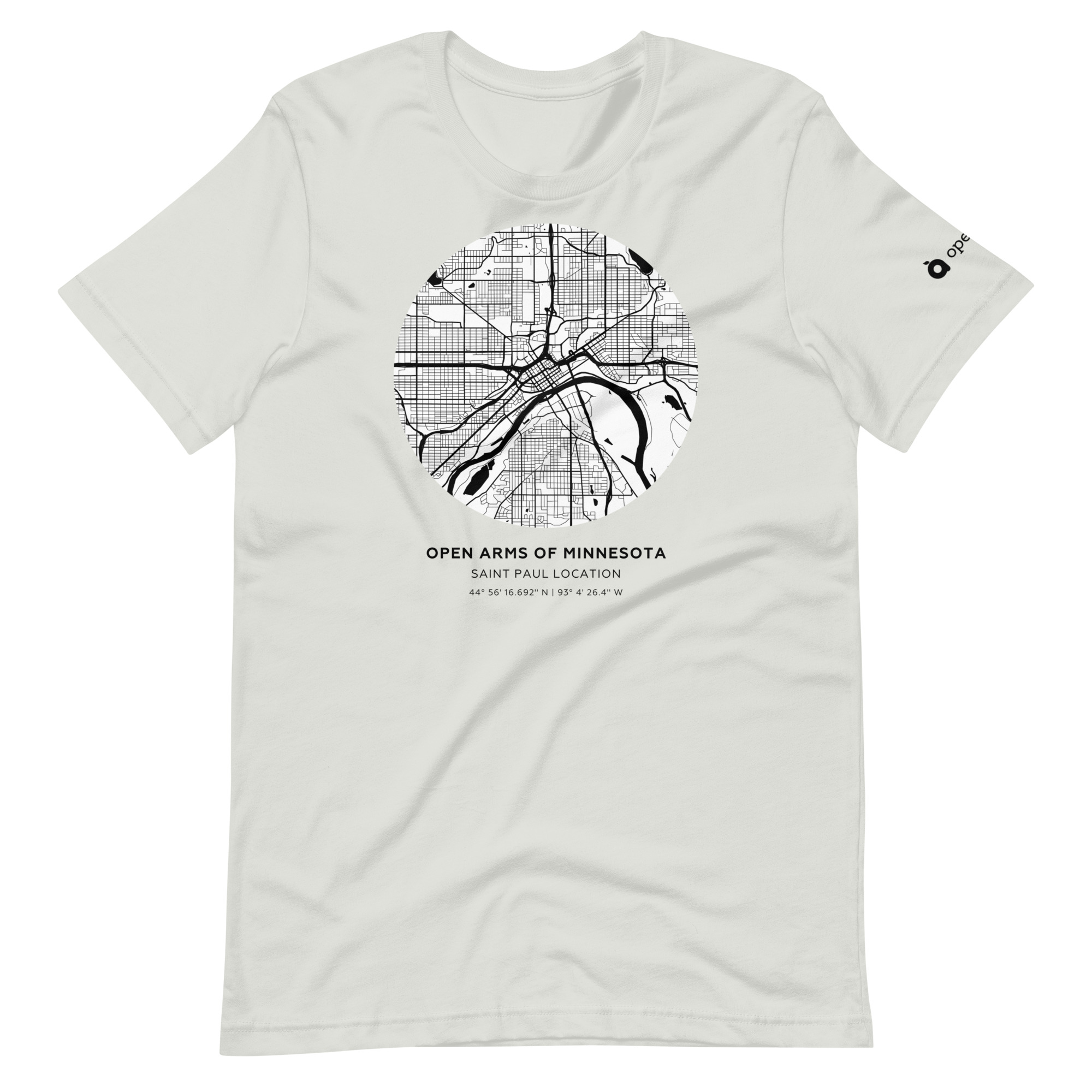St. Paul Map Unisex T-Shirt Light - Image 13