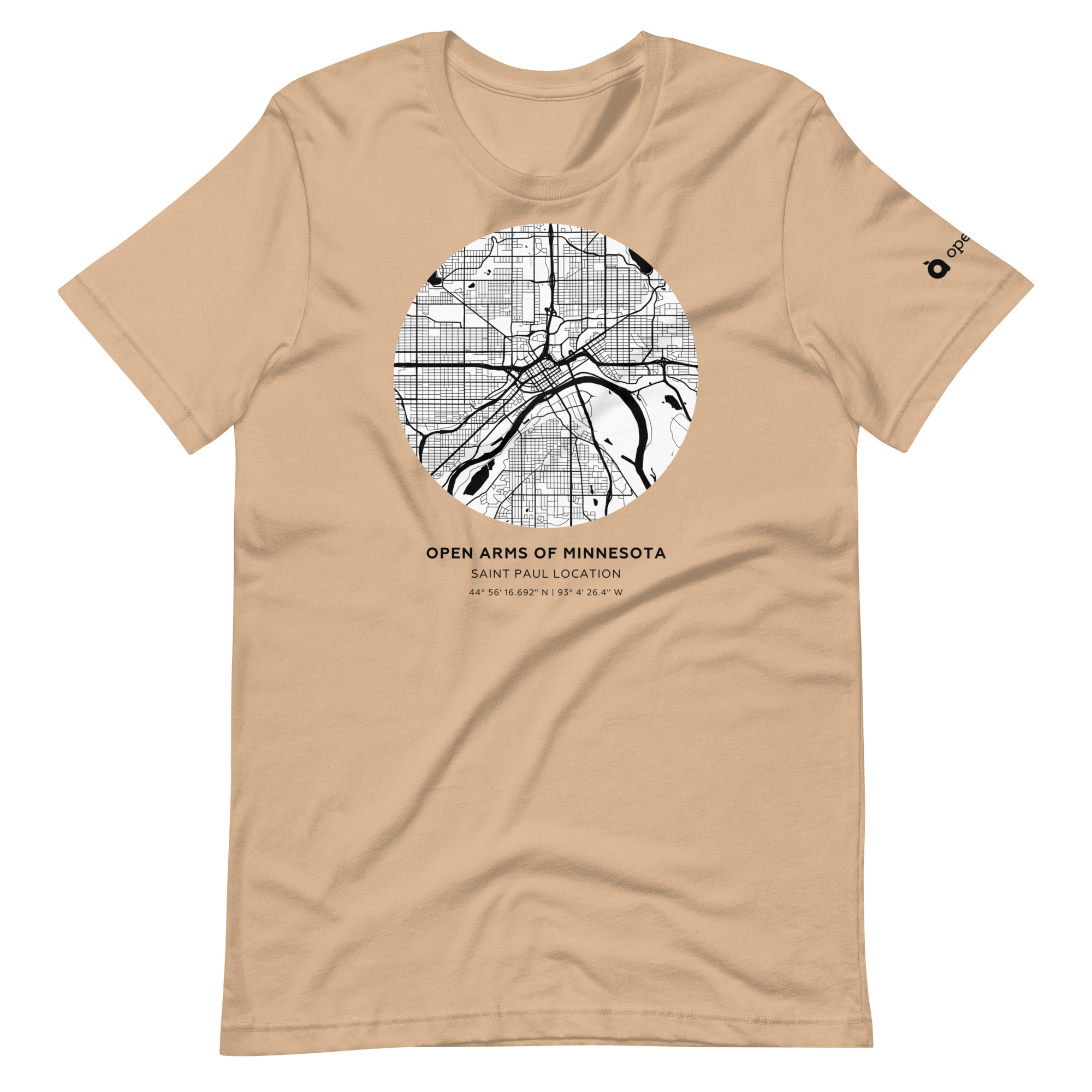 St. Paul Map Unisex T-Shirt Light - Image 8