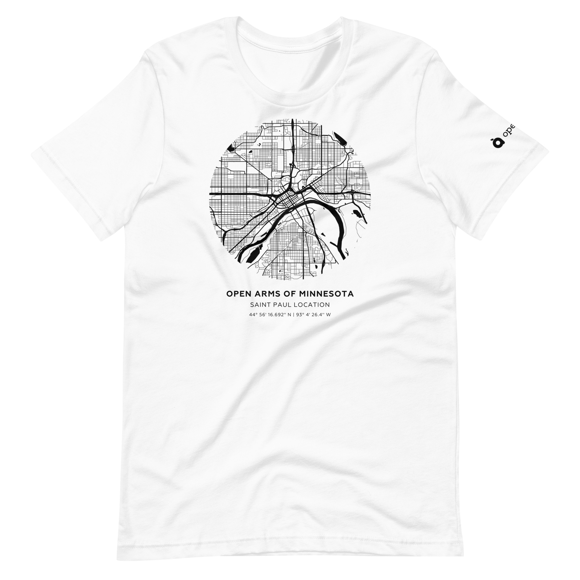 St. Paul Map Unisex T-Shirt Light - Image 14