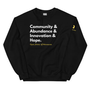 Open Arms Values Crew Neck Sweatshirt