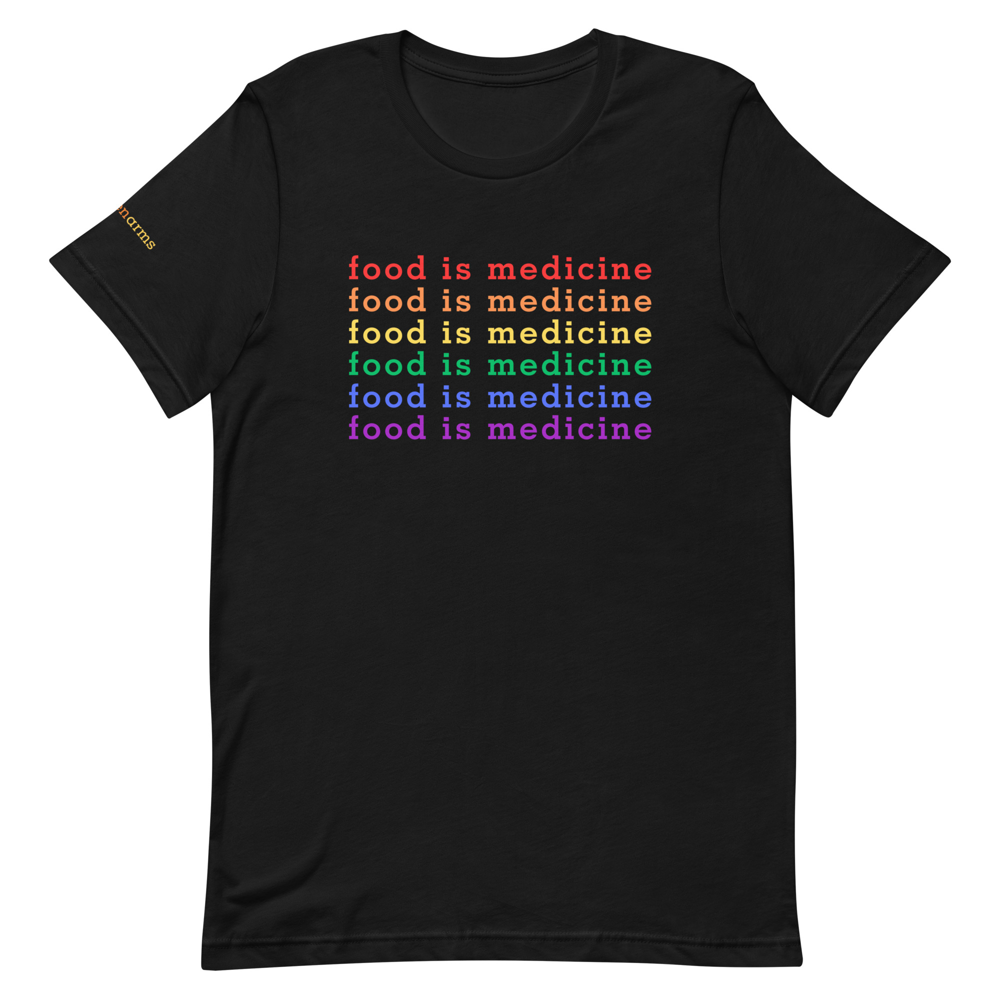 Food is Medicine Pride Unisex T-Shirt - Image 3