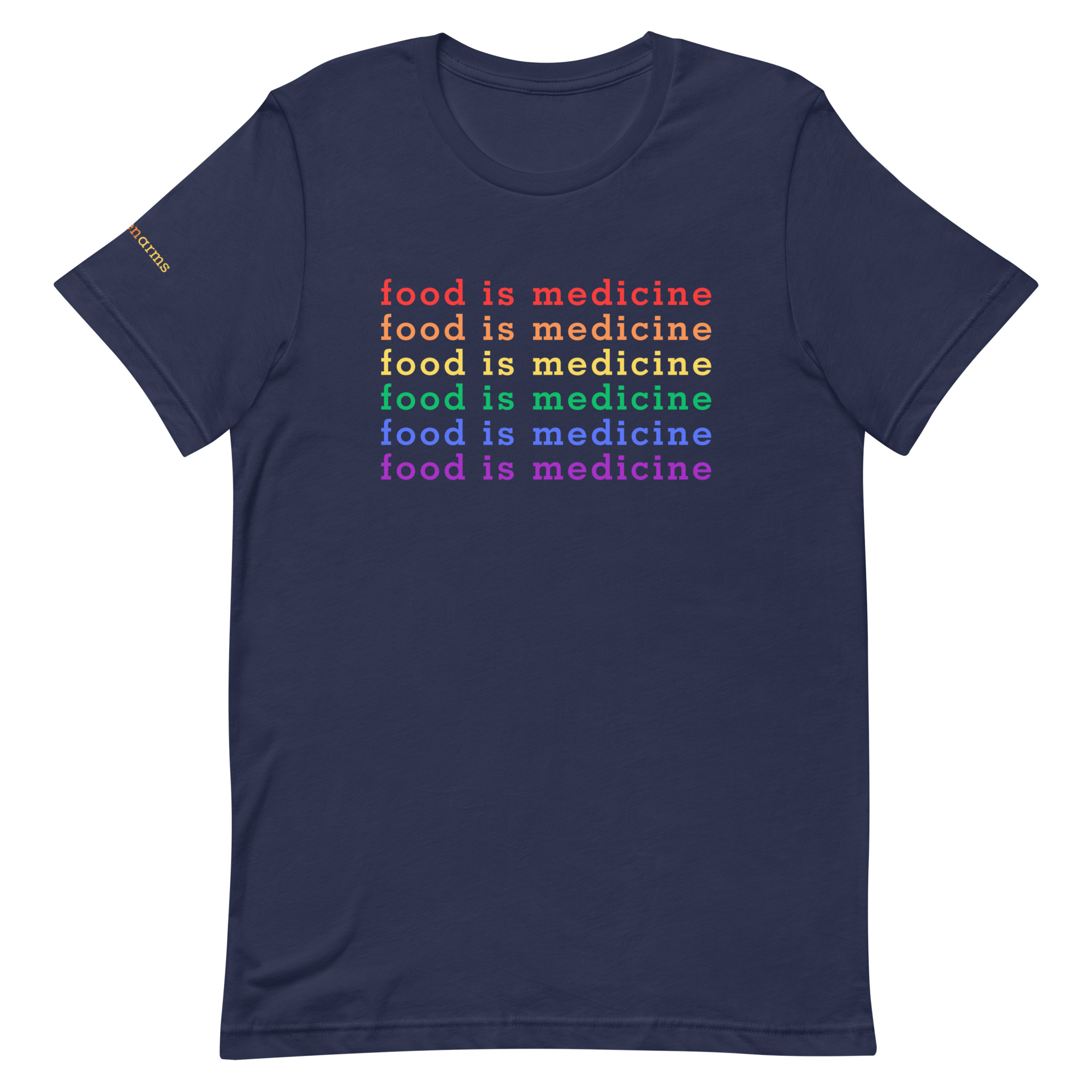 Food is Medicine Pride Unisex T-Shirt - Image 4