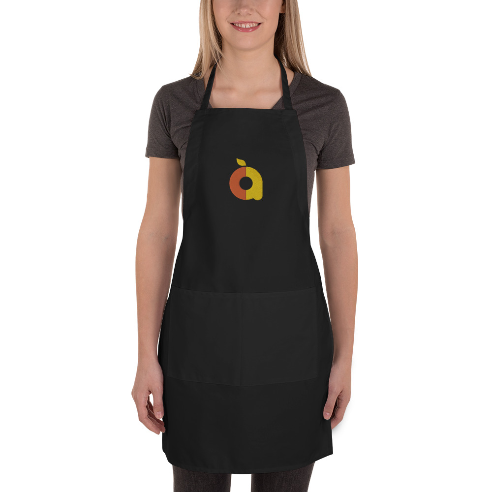 Open Arms Apple Logo Embroidered Apron - Image 2
