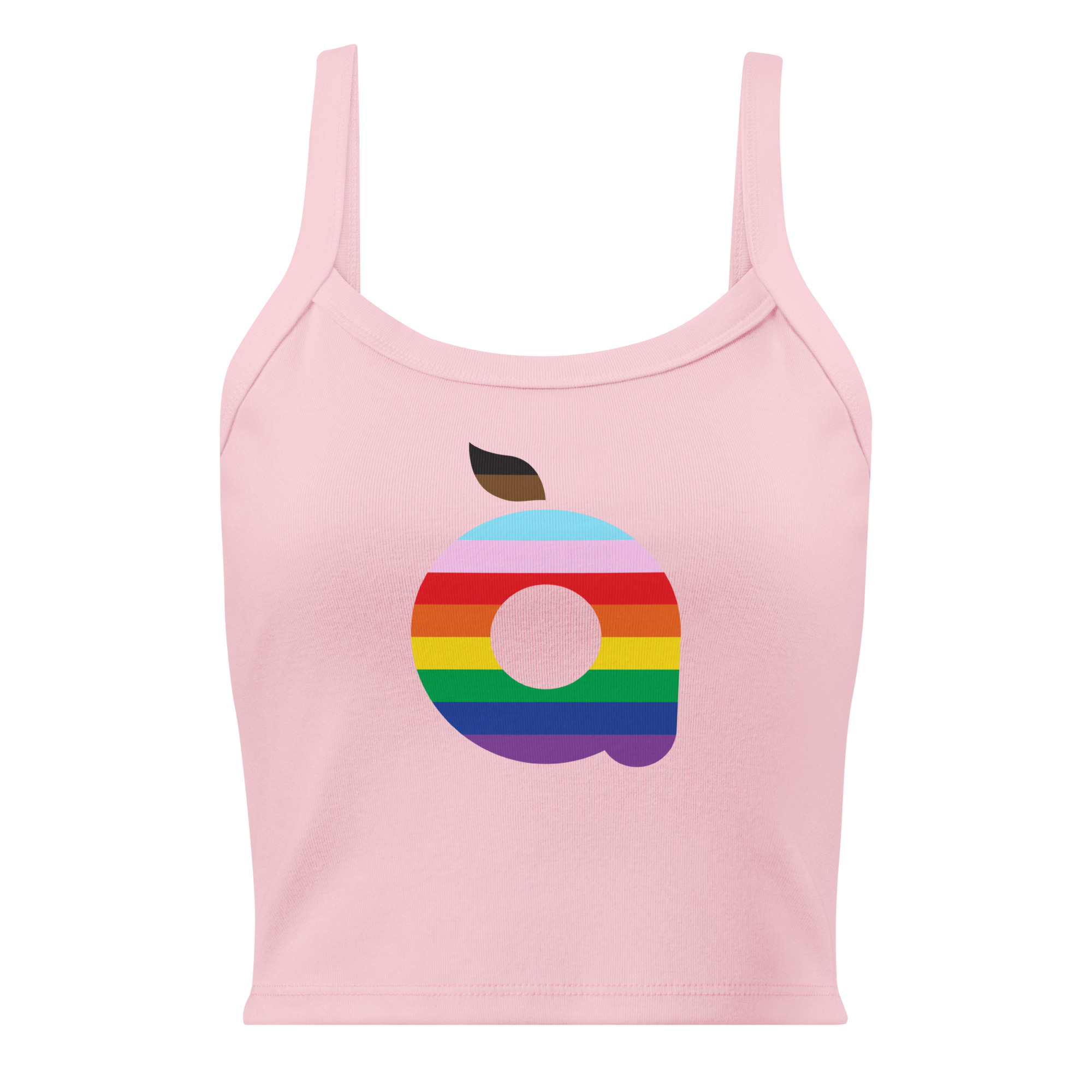 Women’s Open Arms Rainbow Logo Micro-Rib Tank Top - Image 13