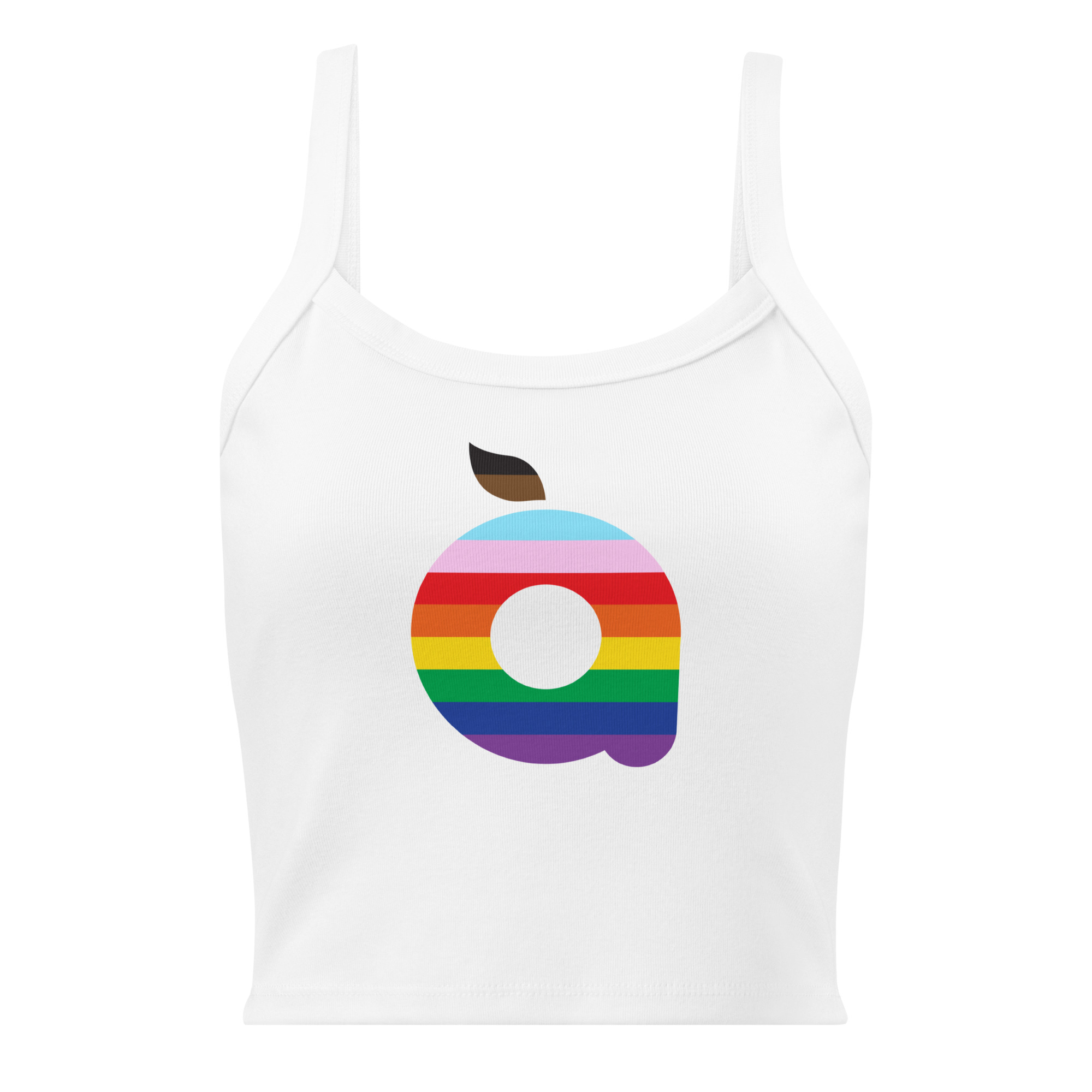 Women’s Open Arms Rainbow Logo Micro-Rib Tank Top - Image 15