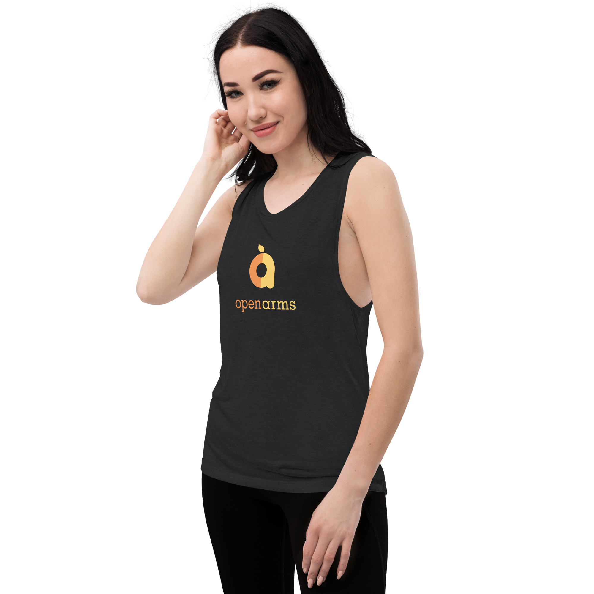 Women's Open Arms Logo Muscle Tank - Image 5