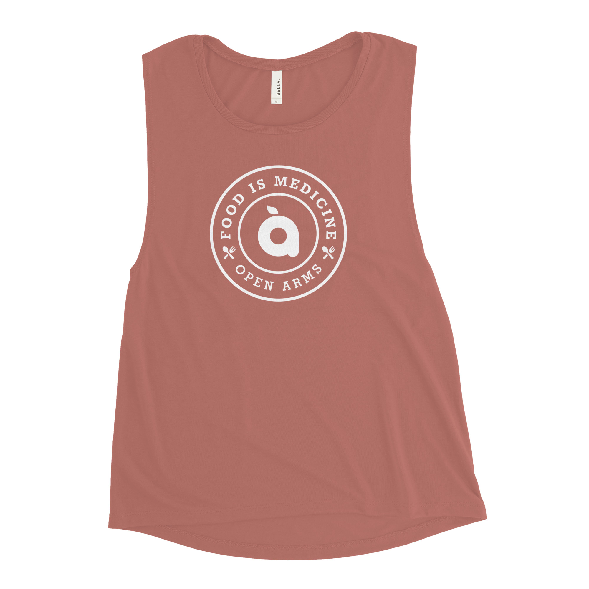 Women's Open Arms Crest Muscle Tank Dark - Image 5