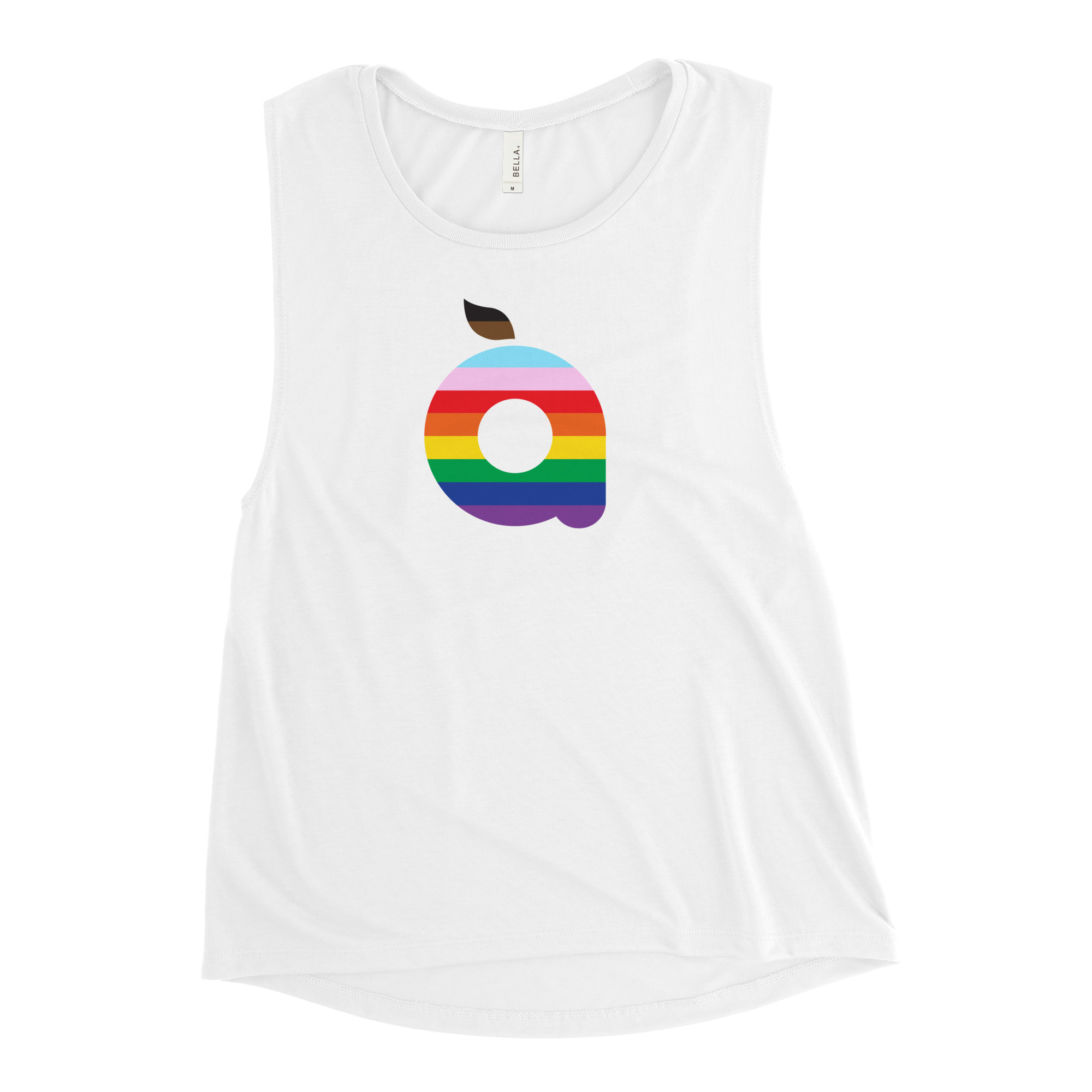 Women's Open Arms Rainbow Logo Muscle Tank - Image 6