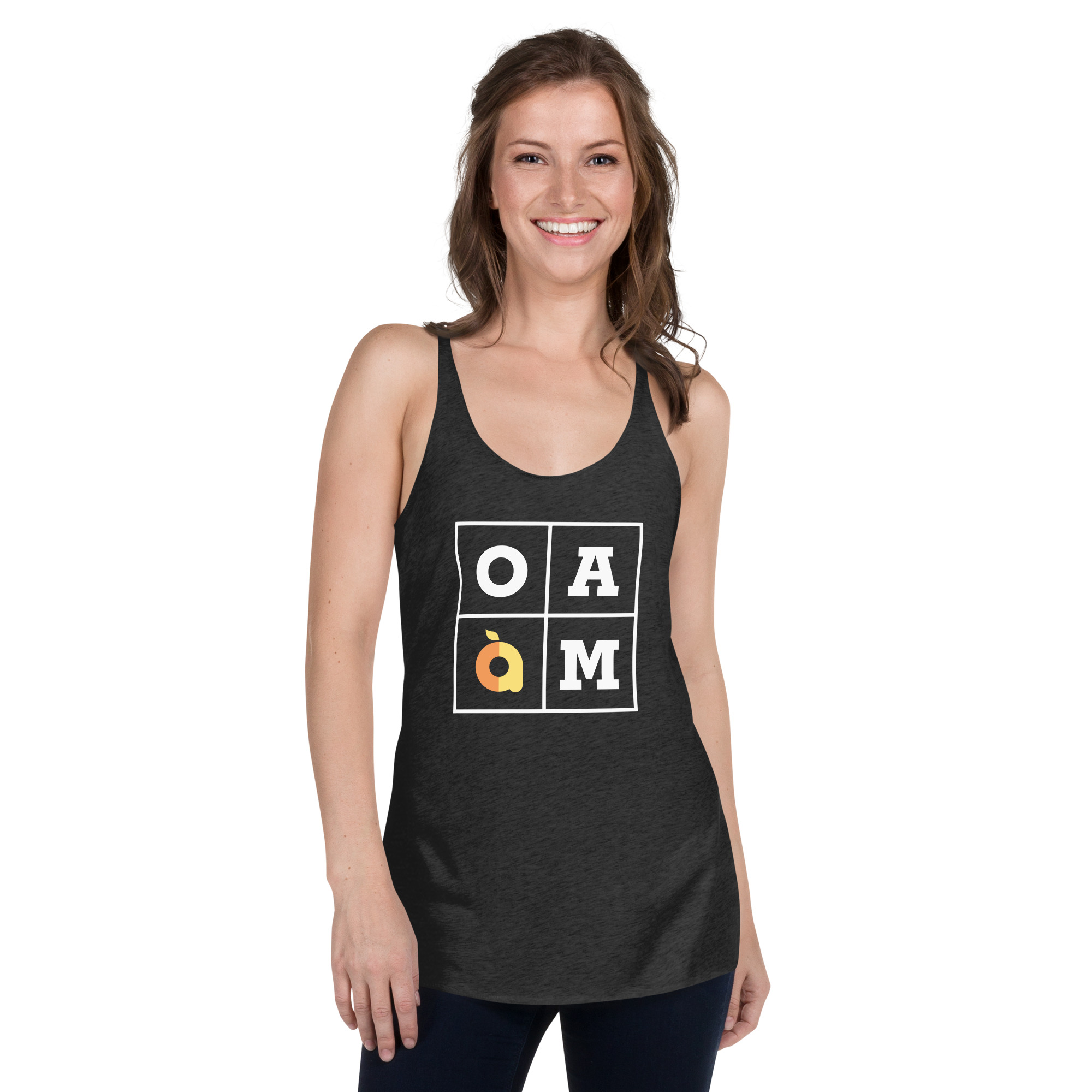 Women's OAM Box Racerback Tank - Image 2