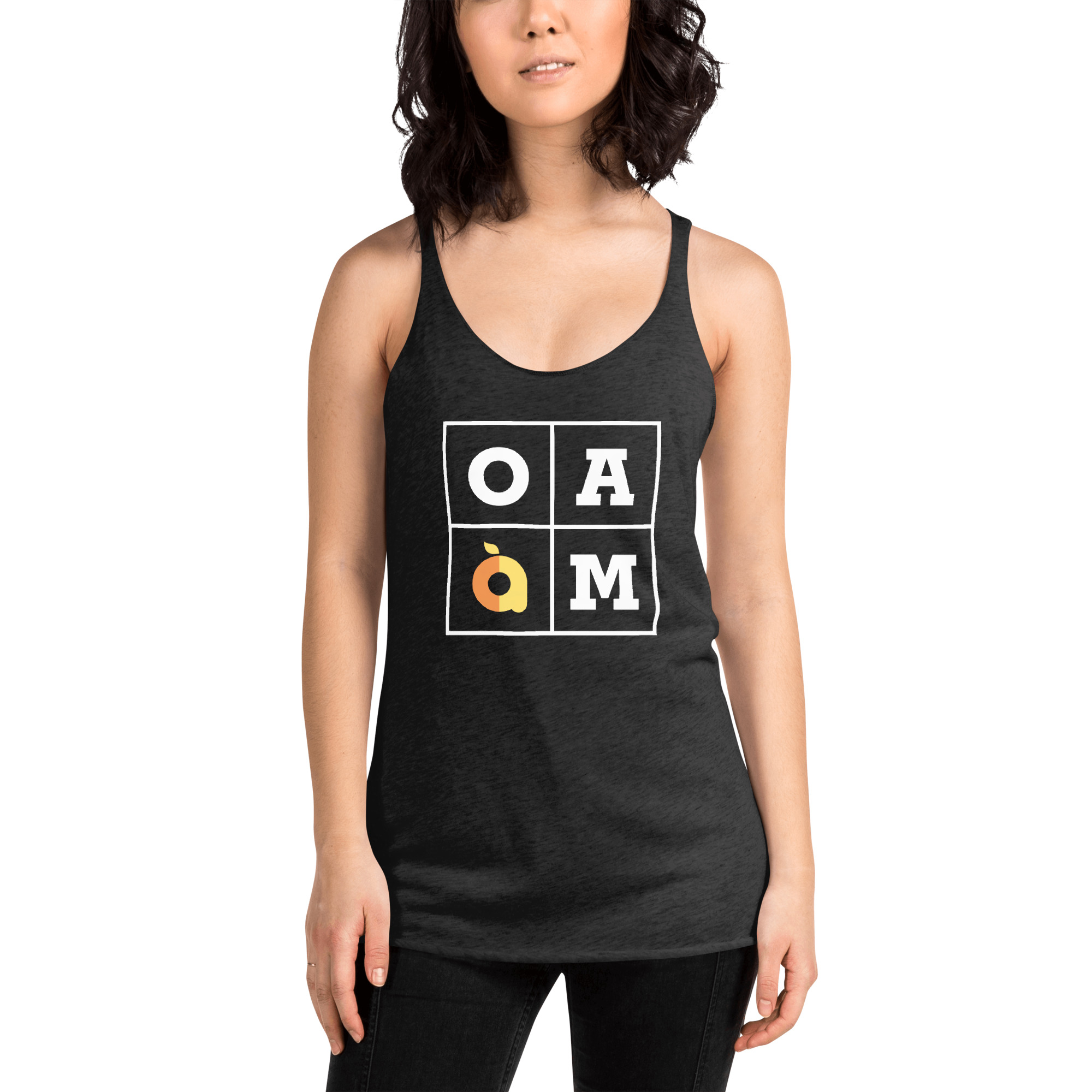 Women's OAM Box Racerback Tank - Image 3