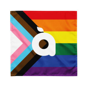 Pride Flag, Open Arms Logo Bandana
