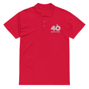 40 Years Unisex Polo Dark
