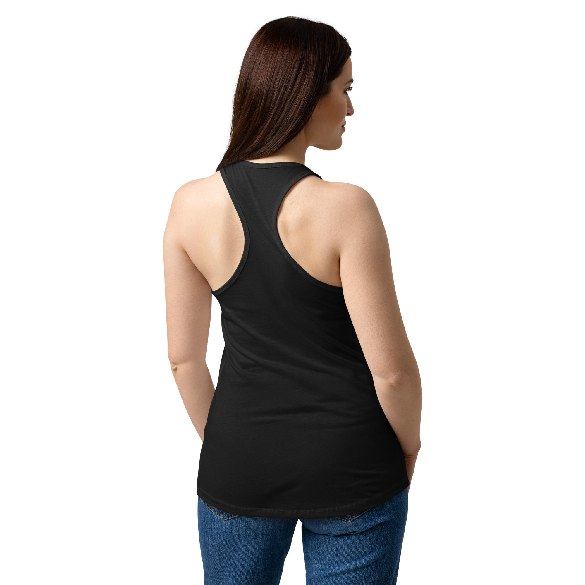 Women’s 40th Anniversary Fitted Racerback Tank Top - Image 4